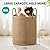 Jute Rope Laundry Hamper Basket by YOUDENOVA, 58L Tall Laundry Basket, Baby Nursery Hamper for Blanket Storage for Bedroom-Large-Jute