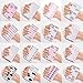 Produktbild Nagel Aufkleber Nagelfilm Nagel Patch Full Wraps Nagellack Aufkleber, Nagel Aufkleber Aufkleber Adhesivestars Und Moon Patterns Nail Art Aufkleber 16Sheets-Farbe 2