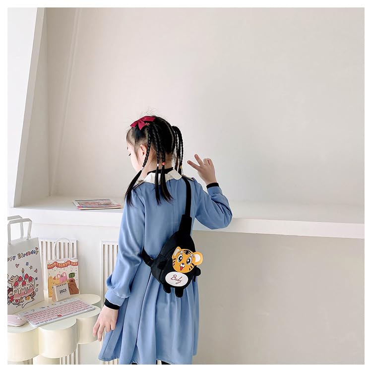 Cute Small Sling Daypack Cartoon Tiger Chest Bag Crossbody Sling Bag Travel Hiking Chest Bag Casual Daypack for Boys Girls3