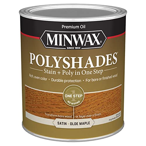 Comparison: Best Stain Color For Maple Cabinets 3 Minwax PolyShades Wood Stain + Polyurethane Finish – Quart, Olde Maple, Satin