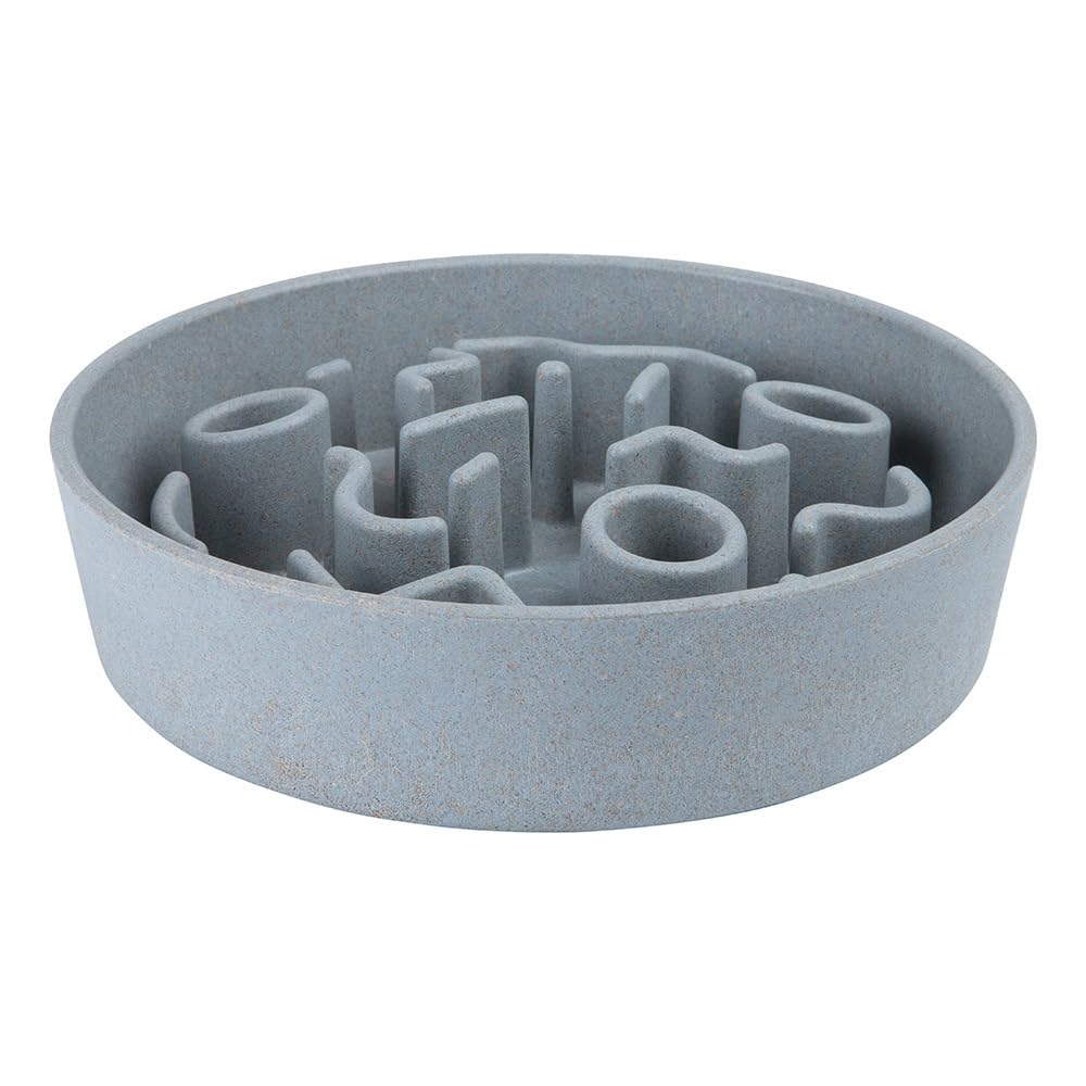 District 70 Bamboo Dog Slow Feeder, 21 cm, Ice Blue