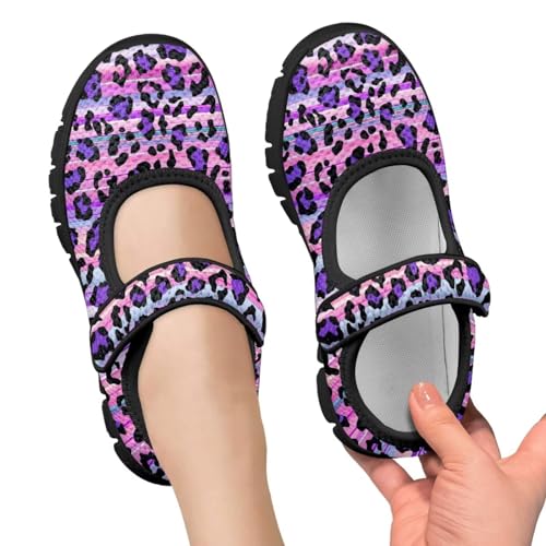 Girls Mary Jane Dress Shoes Casual Slip on Ballet Flat Princess Shoe School Uniform Shoes with Hook and Loop2