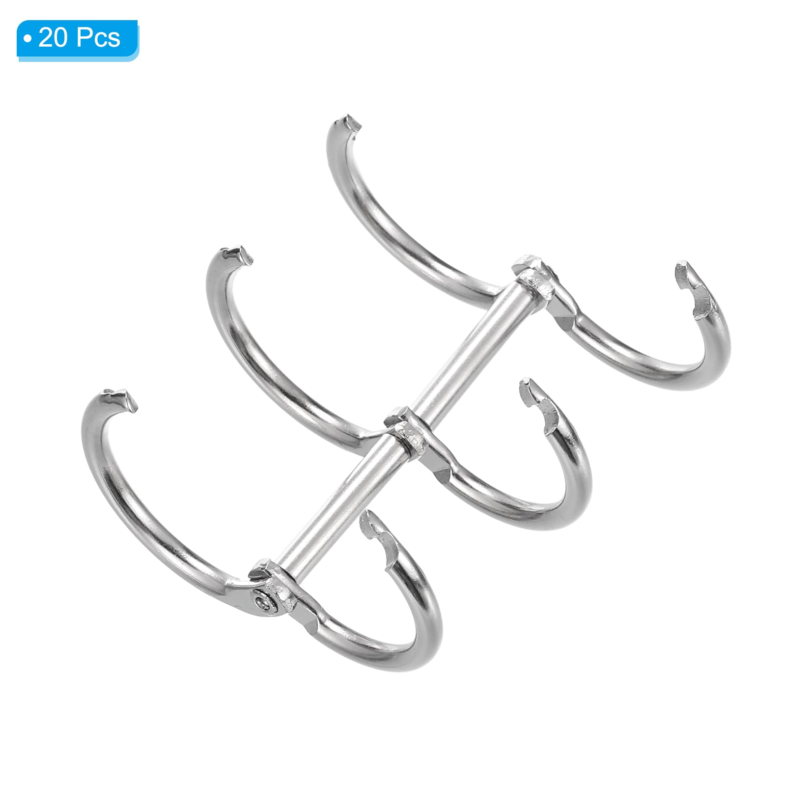 PATIKIL 20mm Loose Leaf Binder Rings - Image 3