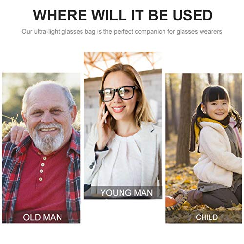 EXCEART Bolsa de Óculos Colorida Bolsa de Armazenamento de Óculos Bolsa de Feltro para Óculos 5 Unid