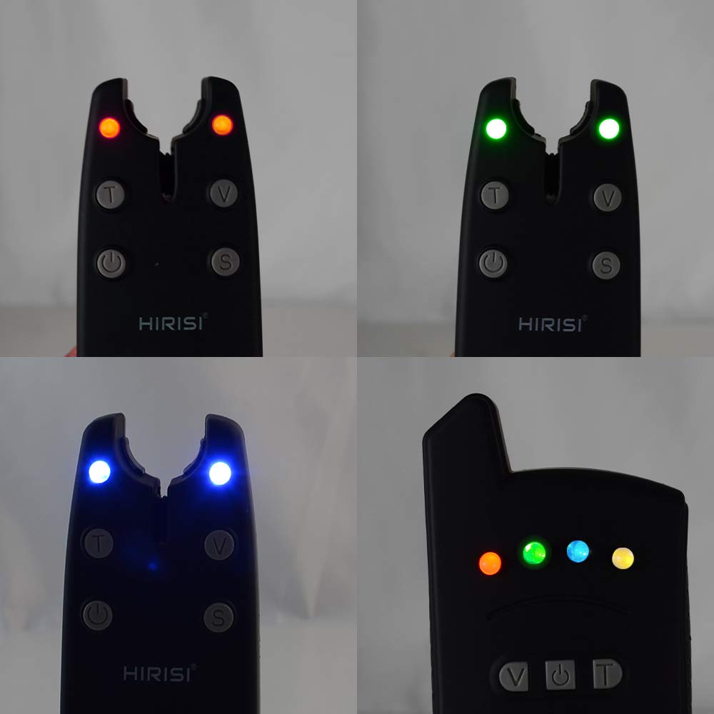 Hirisi Tackle Wireless Fishing Alarm Set 1+5.1 cm Schutzhülle für Karpfenangeln B1236