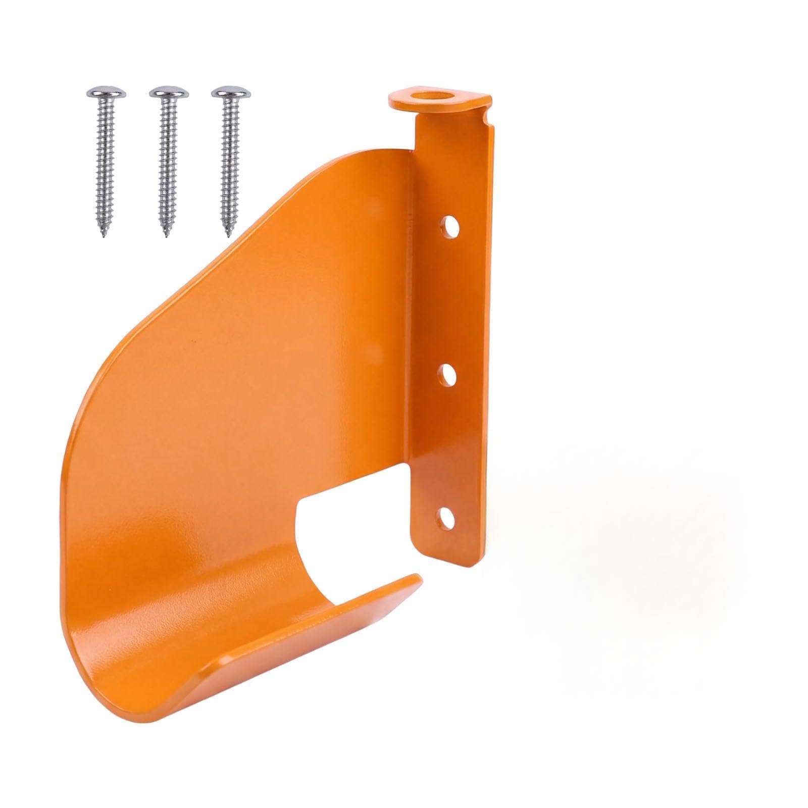 Elnwnnkc Chainsaw Hanger with Screws Steel Wall Storage Bracket, Coated Finish, Shelf and Compact Profile for Home Tool Room Storage