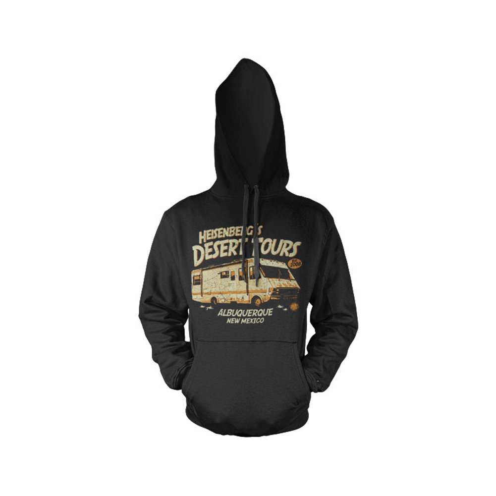 Breaking Bad Men's Black Heisenberg´S Desert Tours Hoodie (Black), Large