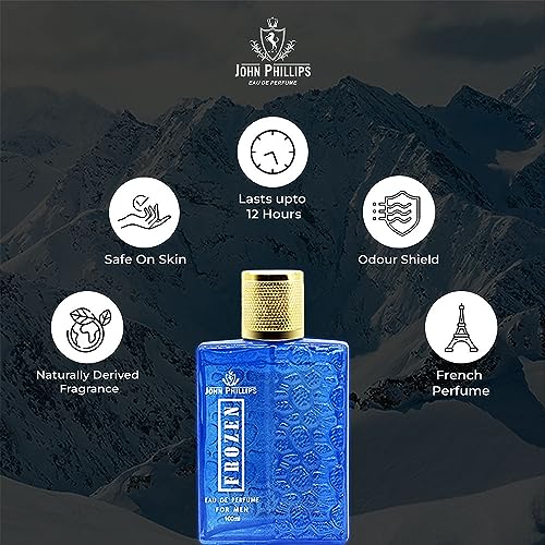 Image of John Phillips Frozen Eau De French Perfume Daily Casual Wear For Men - 100 ml
