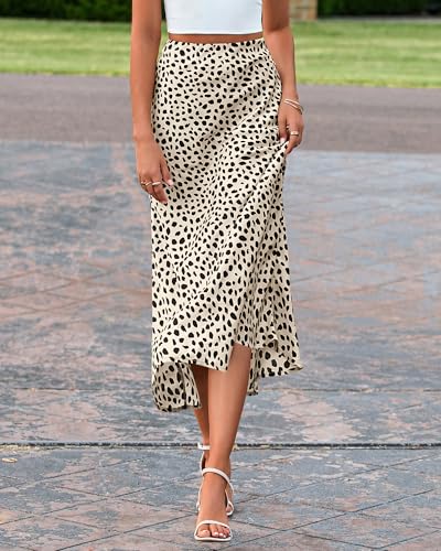 BTFBM Satin Skirts for Women Trendy 2026 Summer Fall - image 7