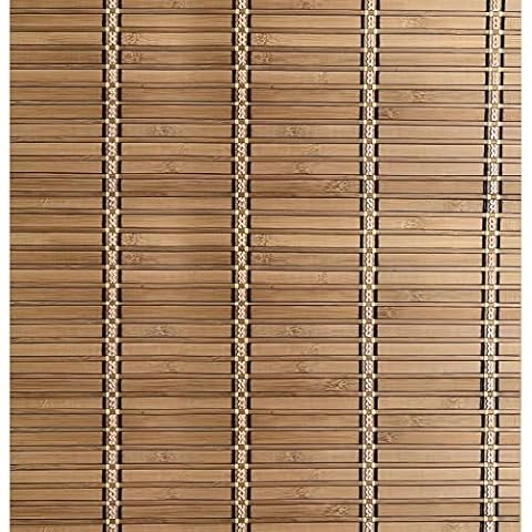 Duchunsheng Garden Roller Bamboo Blinds Width 60 90 100 110 120cm - Retro Shade Dustproof Decorative Curtains For Indoor Outdoor, Natural Wood Shades Blinds, Roman Blinds Cover