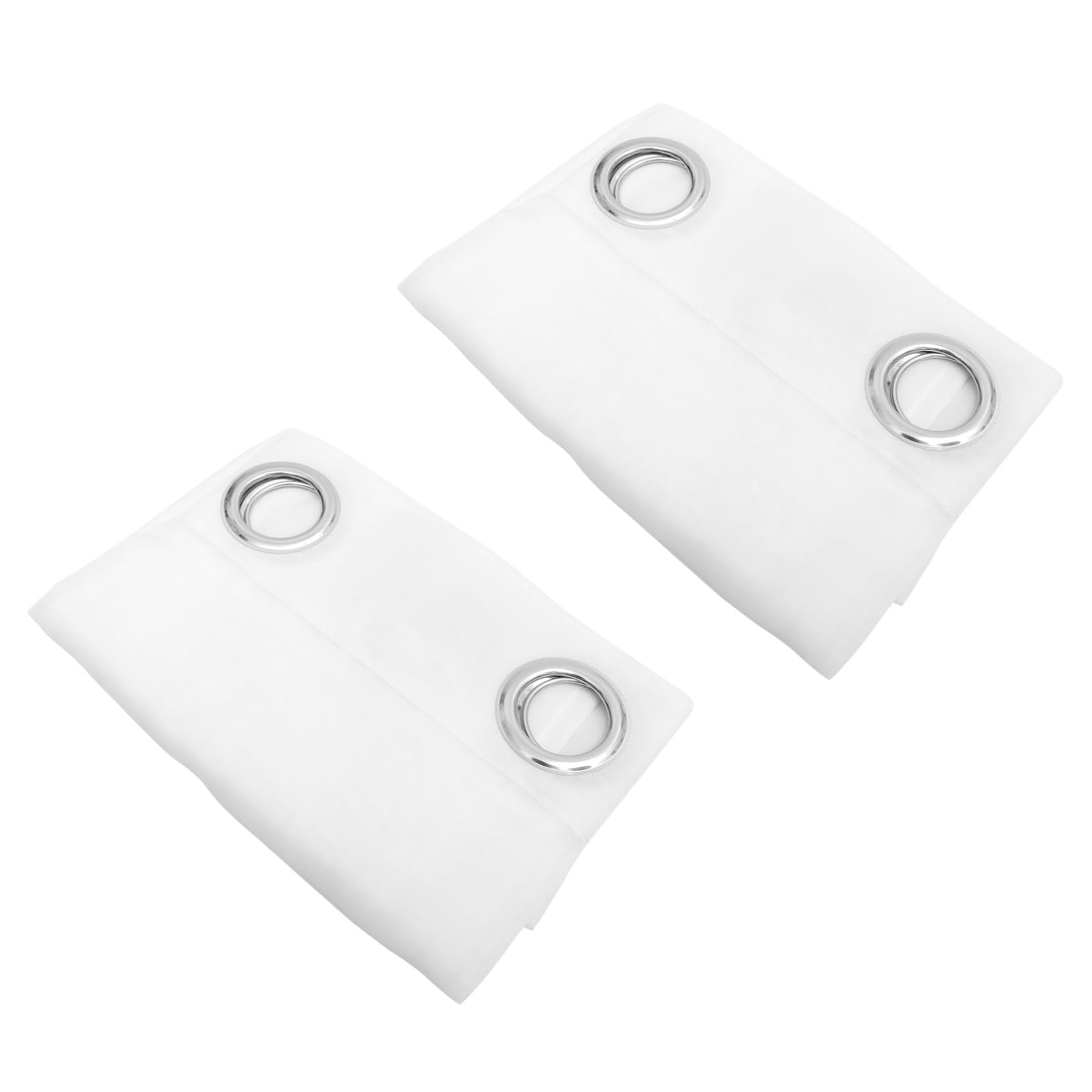 Rideaux voilages blancs filtrage lumineux | Paire de panneaux pour une clarté douce