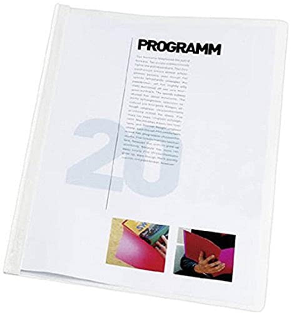 Durable 225002 - Durabind, sistema per la rilegatura permanente di documenti e fascicoli, capacità 30 fogli, f.to A4, bianco, conf. da 25 pezzi