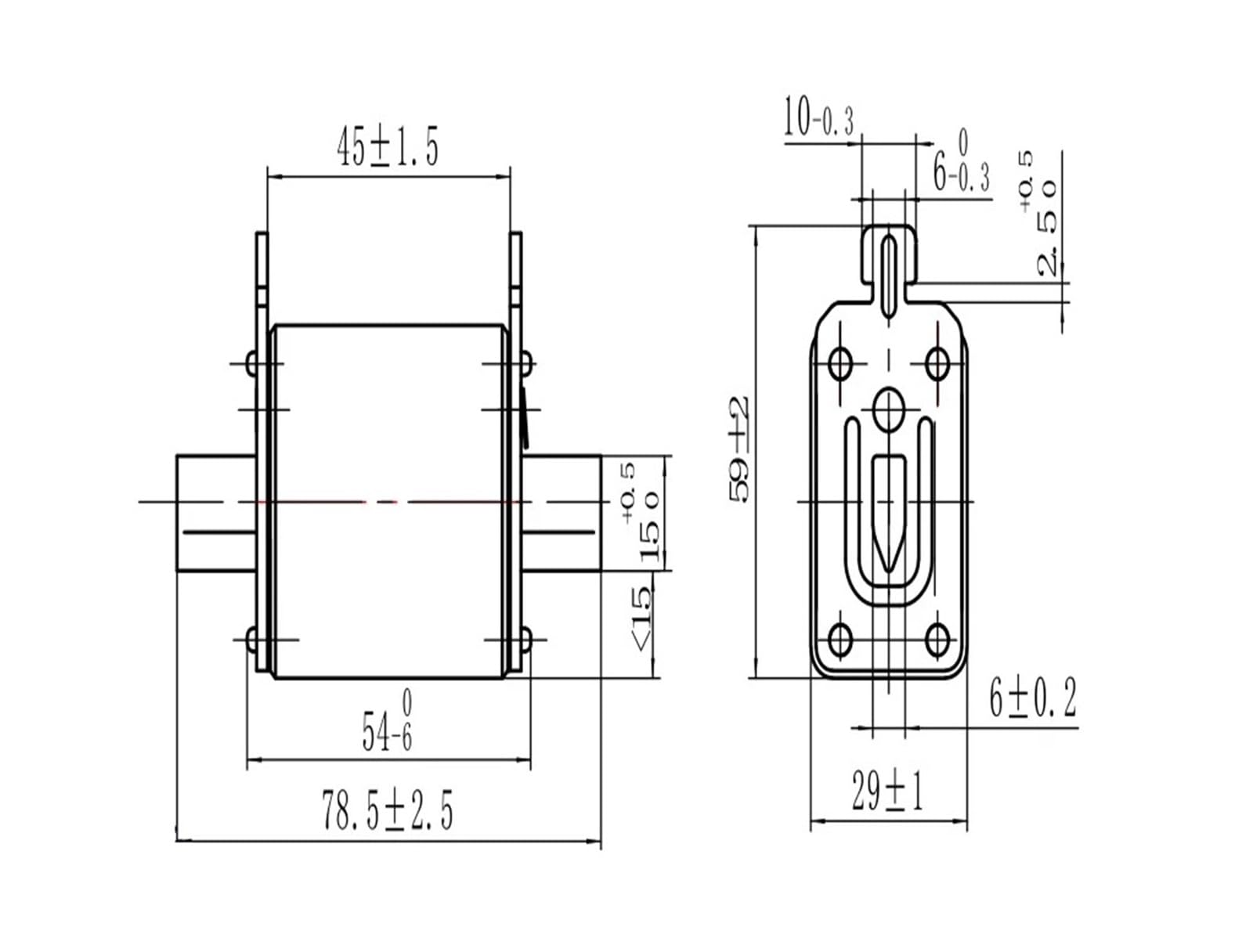 Fusible CC serie RT302-00(80a)