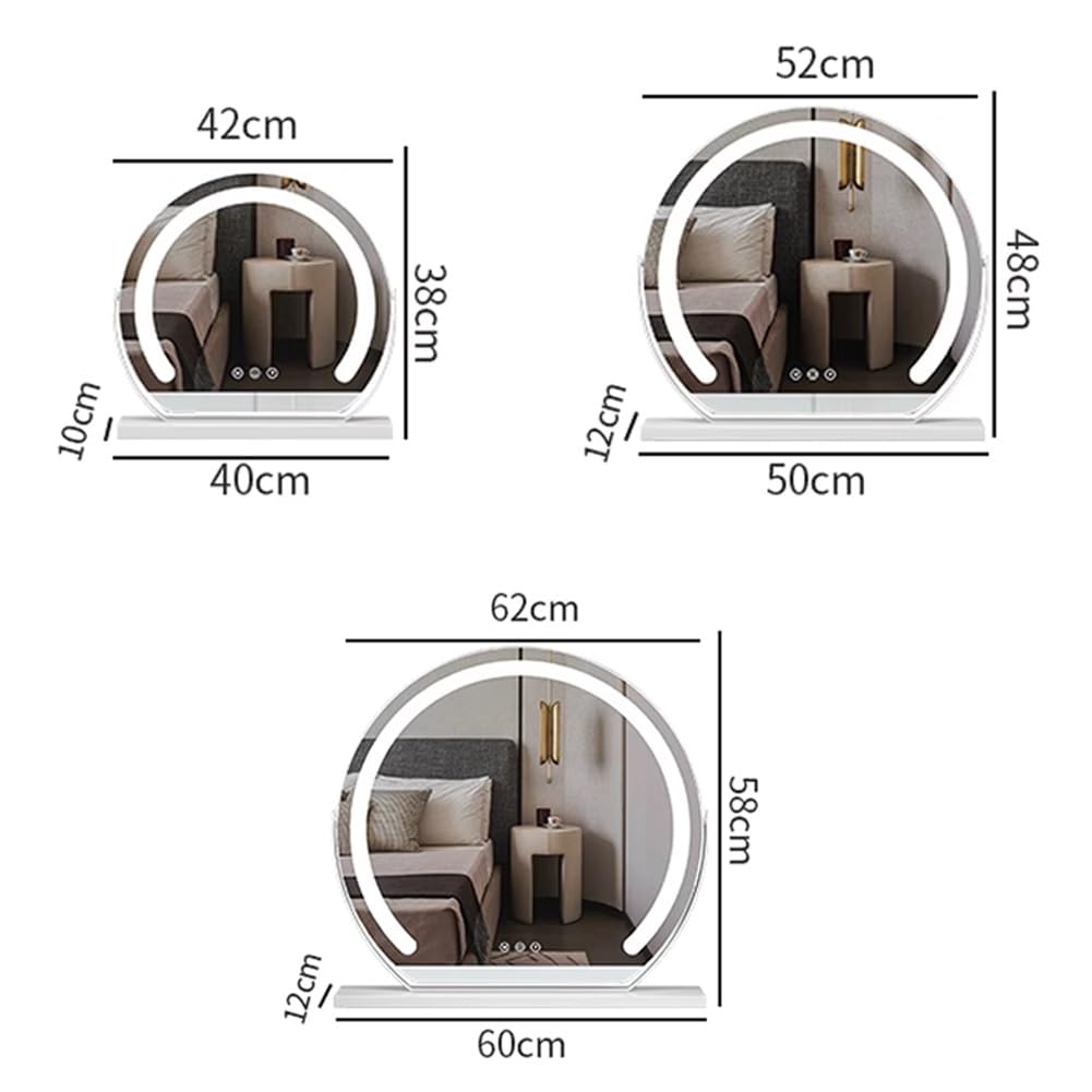 FERKAP Rechargeable Makeup Mirror with Light?Lighted Vanity Mirror