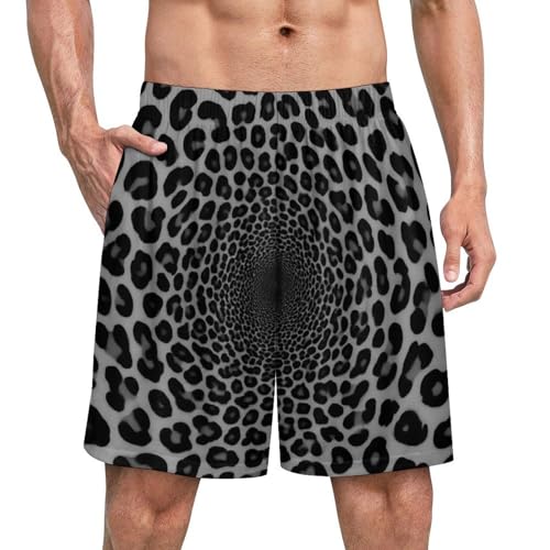 Men's Lounge Pajama Shorts, Comfortable Breathable Sleep Shorts Pajama Bottom with Elastic Waistband