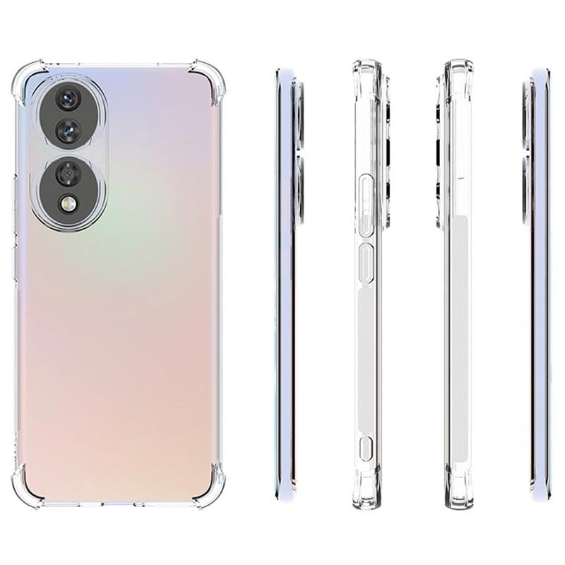 Image of for Honor 90 5G Case,Honor 90 5G Phone Case Clear Transparent Reinforced Corners TPU Shock-Absorption Flexible Cell Phone Cover for Honor 90 5G - Transparent