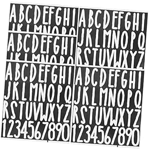 POPETPOP 5 Blätter Buchstaben und Zahlenaufkleber