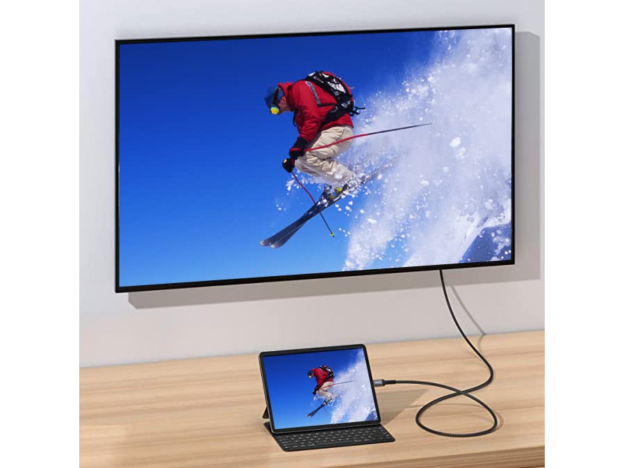 Câble USB-C vers HDMI de 2m pour connecter votre PC au téléviseur 4K