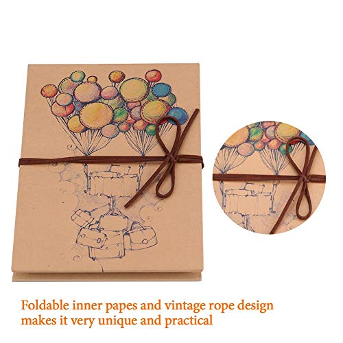 Fdit Scrapbook Photo Album Vintage Style Balloon Cover Accordion Foldable Album Diy Scrapbook Handmade Creative Crafts #TOP7