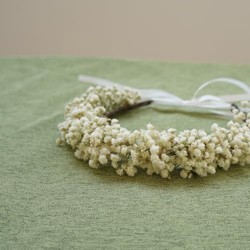 Corona Boho de Flores Secas para Novia miniatura 7