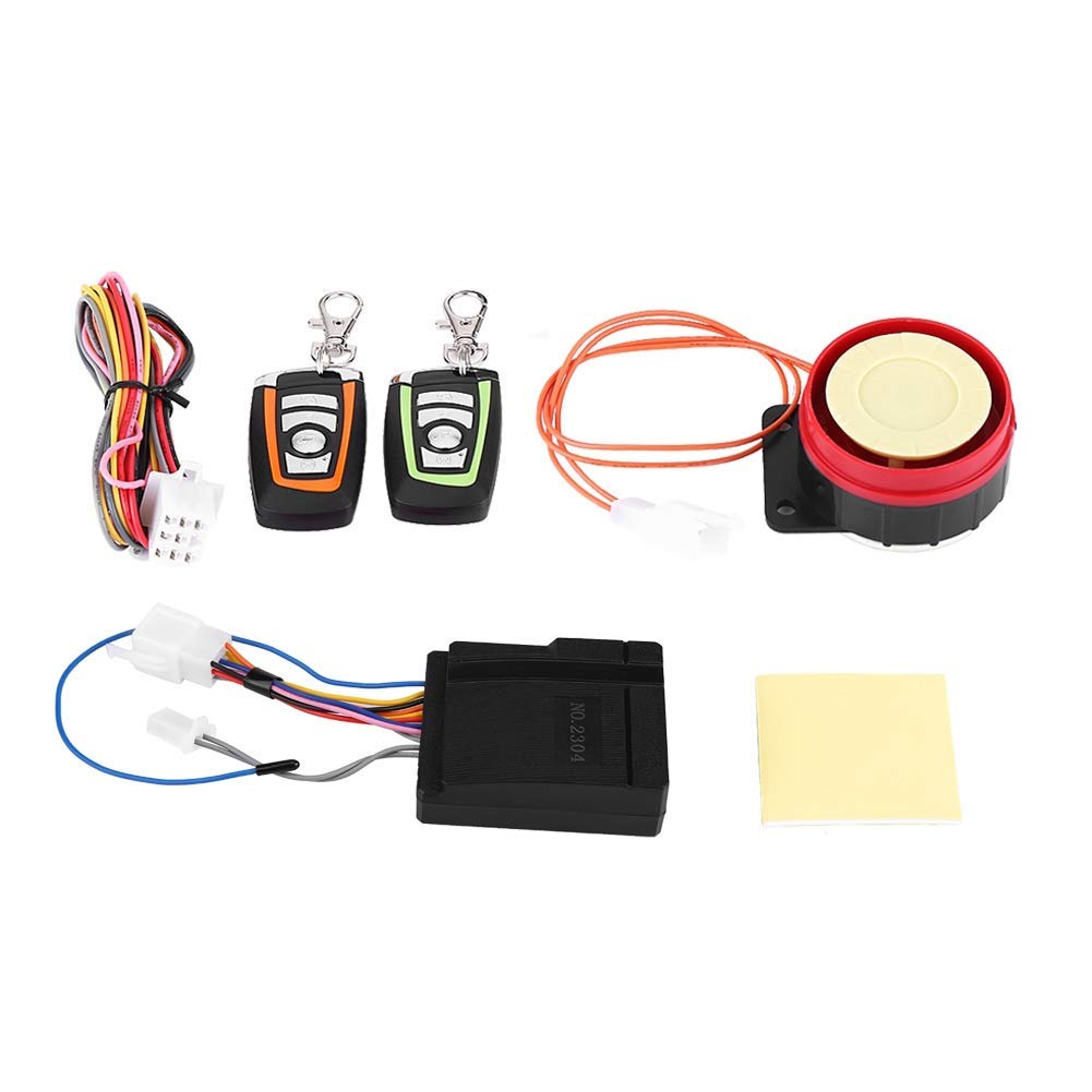 Yctze Sistema di sicurezza antifurto sostituzione per moto, sistema di allarme antifurto sostituzione per moto ABS Telecomando 125 db per allarme moto antifurto sonoro alarma moto con mando allarme mo