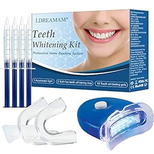 Teeth Whitening Kit,Tandenbleekset,tanden bleken,3D LED Tandenbleekset,10 Gelspuiten,Veilig Tanden Bleken Thuis,Effectieve Tandenbleker,Tanden bleken,Witte Tanden