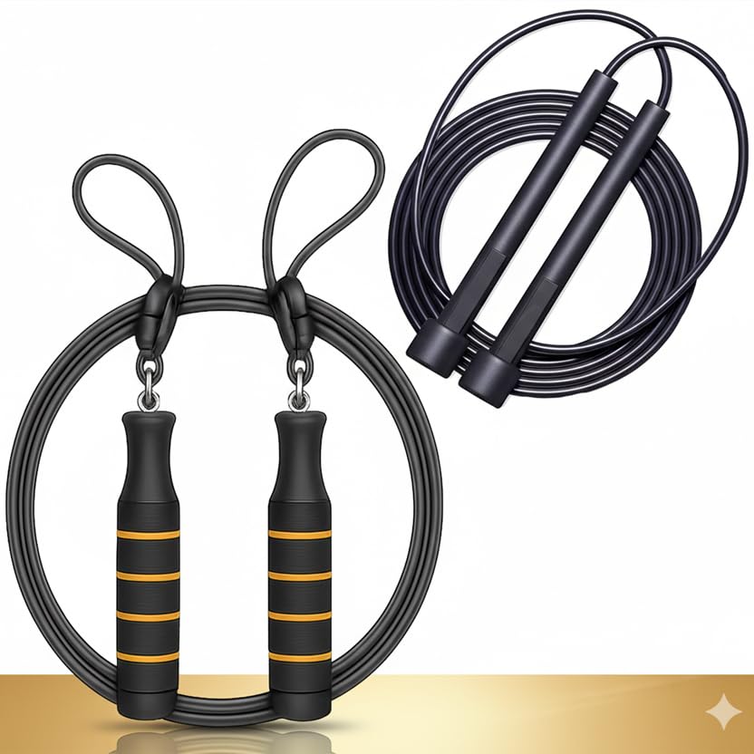 Skipping Rope For Men & Women Adjustable Jumping Rope For rassi jumping Skipping Cord For Kids Jump String Gym Ropes/Exercise Ropes For Workout-image-29