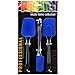 Flexible 3-Piece Silicone Spatula Set, Heat Resistant, BPA Free (Blue)