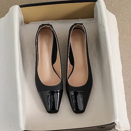 Stunner Women's Pumps Fashion Office Pumps Low Chunky Heel Dress Pumps3