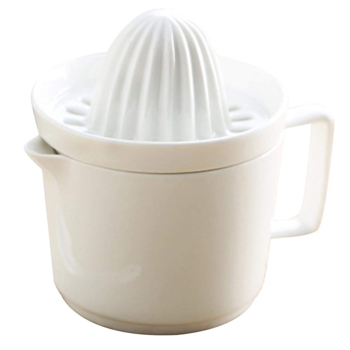 Exprimidor Manual de Cerámica para Frutas Grandes, Taza Exprimidora para Jugo de Naranja y Limón, Exprimidor de Jugo de Mano Práctico para Cocina Doméstica y Bar