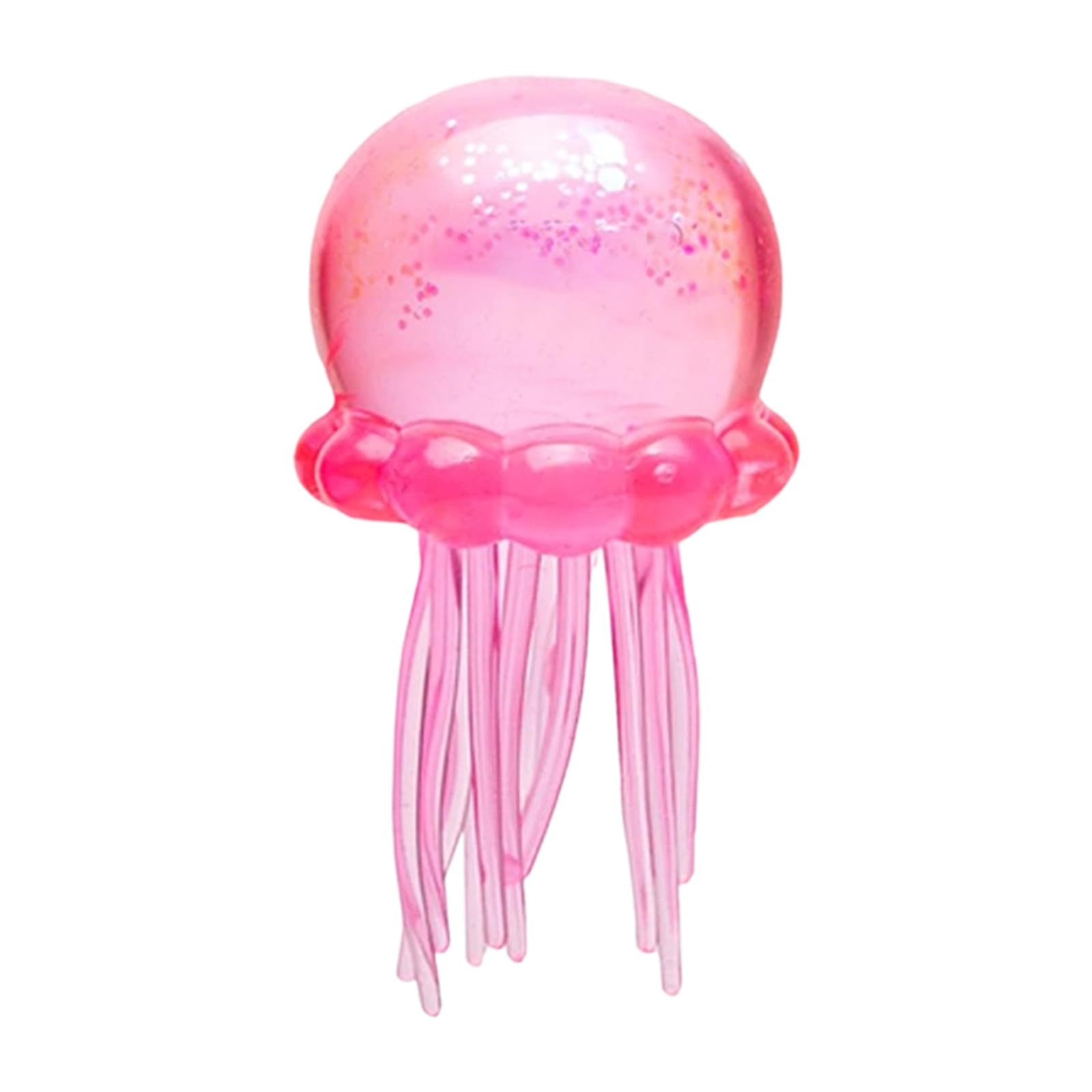 Juguete de medusa de neón brillante con tentáculos largos, juguete sensorial elástico con partículas de purpurina para niños y adultos, regalo ideal para oficina, hogar, regalo de Pascua — view 7