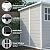 Praxatek 6x6 FT Outdoor Storage Shed, Waterproof Resin with Floor, Window, Lockable Door and Vents, Light Gray
