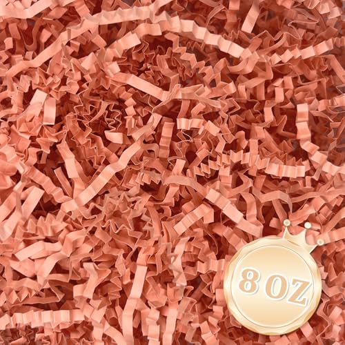 Image of 1 /2LB Dark Pink Crinkle Cut Paper Shred Filler Great for Gift Wrapping, Dark Pink Basket Fillers, Birthday, Gift Wrapping, Anniversary, Halloween Thanksgiving Christmas Party Decor Filling Supplies