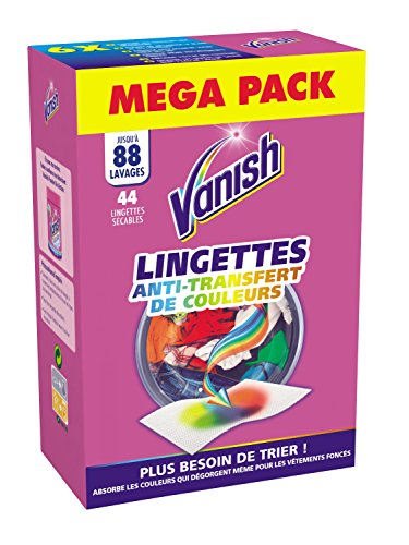 Vanish Lingettes Anti Décoloration - 44 Lingettes détachantes