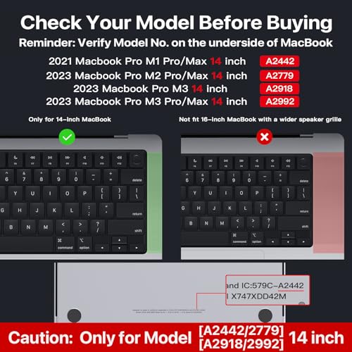 for MacBook Pro 14 inch Case, Clear Matte - Image 2