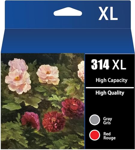 Inksential 314xl 314 Ink cartridges for EPSON xp-15000 Ink cartridges for EPSON 314xl Ink cartridges for EPSON 312 XL with Expression Photo XP 15000 XP-8500 XP-8600 Printer 1Gray/1red