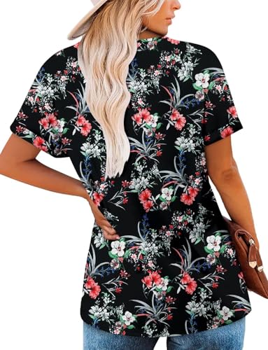 KISSMODA Summer Short Sleeve T Shirt Loose Fit Casual Dressy Women Top 2025 Trendy Ladies Fashion Blouses(S-3XL)