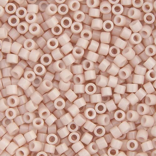 Miyuki Delica 11/0 Pink Champagne Opaque 250gms Bag of Japanese Glass Beads Bulk Bag of Japanese Glass Beads