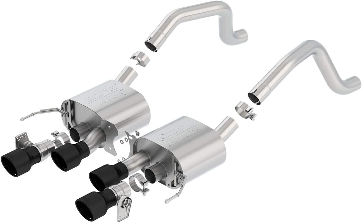 BORLA 11903CB Axle-Back System for 2015-2019 Chevrolet Corvette Z06 (C7) 6.2L V8 Auto./ Man. Trans./ 2017-2019 Corvette Grand Sport (C7) 6.2L V8 Man. Trans. ONLY RWD WITHOUT AFM Valves With NPP Valves
