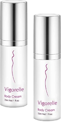 Leading Edge Health Crema corporal Vigorelle Natural Viscosity Relives Vaginal Sequedad 1 Oz Pack 2
