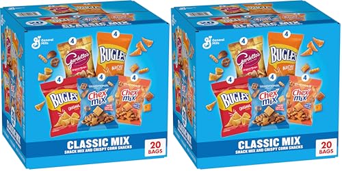 Classic Mix Snack Variety Pack,Bugles Original and Nacho Cheese,Gardetto's Original