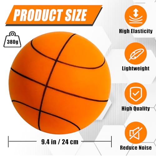Soft Foam Soundless Basketball Size 7 for Quiet Dribbling and Indoor Training
| Grooved Airless Silent Basketball Size 