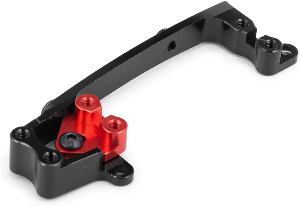 RC Metal Servo Bracket, Steering Servo Aluminum Alloy Mounting Bracket Compatible with 1/10 Axial SCX10 II 90046 RC Crawler Car Servo Upgrade Spare Parts