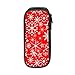 Produktbild Weihnachten rote Schneeflocken Bleistift Stift Fall Tasche Tasche Student Briefpapier Büro Kosmetik Make-up Tasche Lagerung schwarz