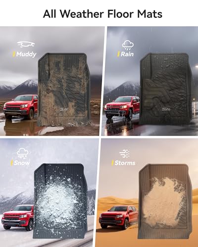 Image of 3W Floor Mats Fit for 2015-2022 Chevy Colorado /GMC Canyon Crew Cab