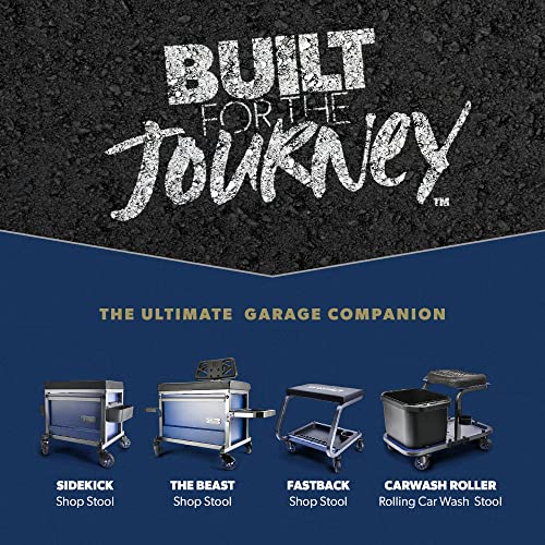 Urbantransit Sidekick Heavy Duty Shop Stool - 500 Lb Capacity Rolling Stool For The Garage And Workshop With Toolbox Storage And 360 Degree Swivel Wheels - An Ideal Mechanics Stool Or Workshop Stool #TOP6