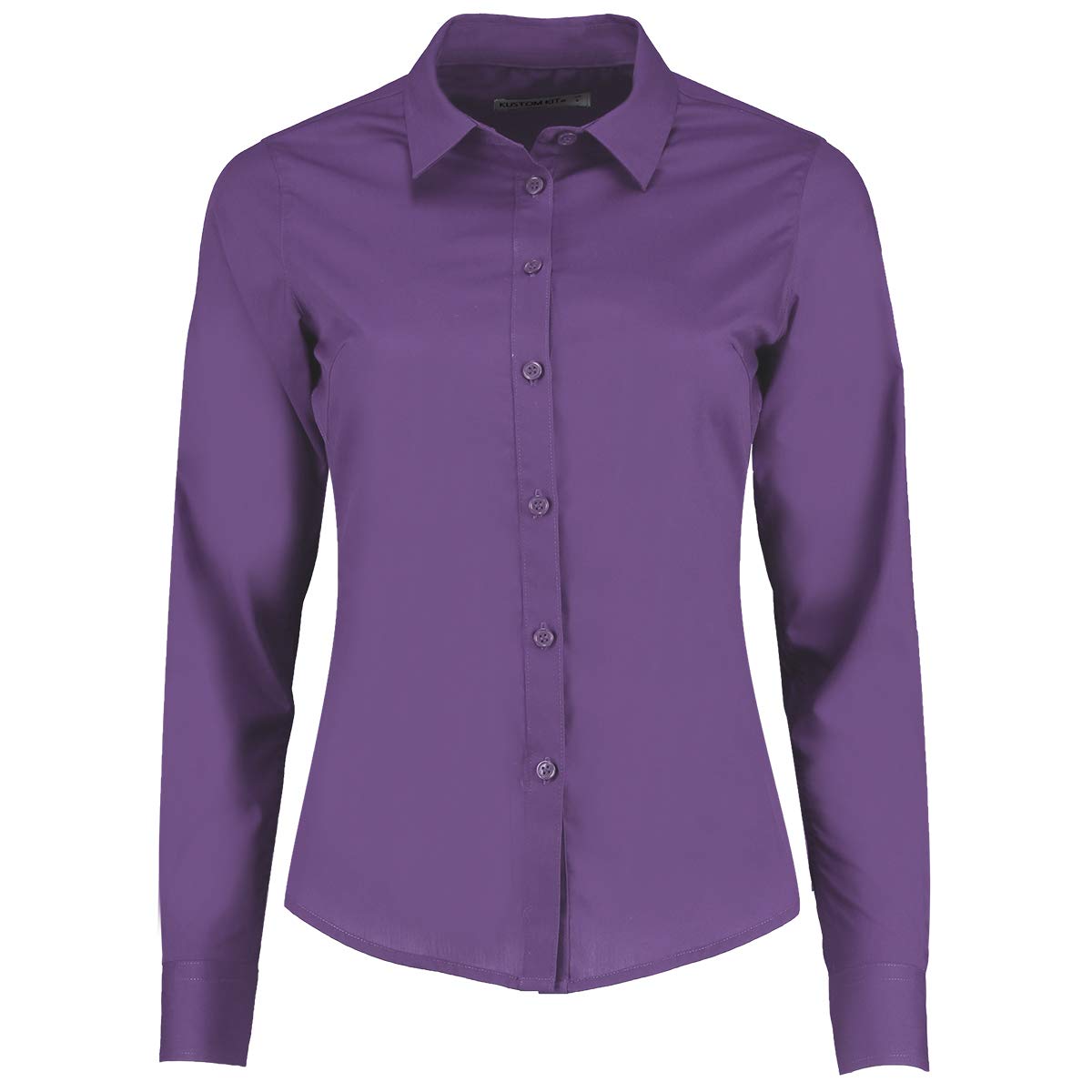 Kustom Kit Women's Poplin Shirt Shirt, Purple (Purple Kk-PPL-), 16