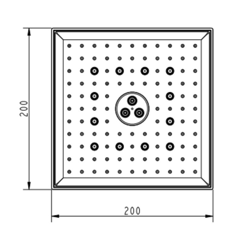 Image of SwitchFlow 3.0 Multi Function Shower Head | High Pressure 3 Spray Modes- Rain, Mist, Massage (Unique Dancing /Rolling Function) | ABS Chrome Finish | 20x20 cm Bathroom Shower