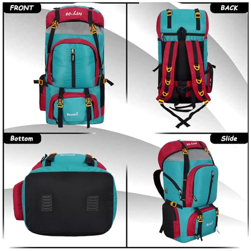 Image of 80L Travel Backpack for Outdoor Sport Camp Hiking Trekking Bag Camping Rucksack
