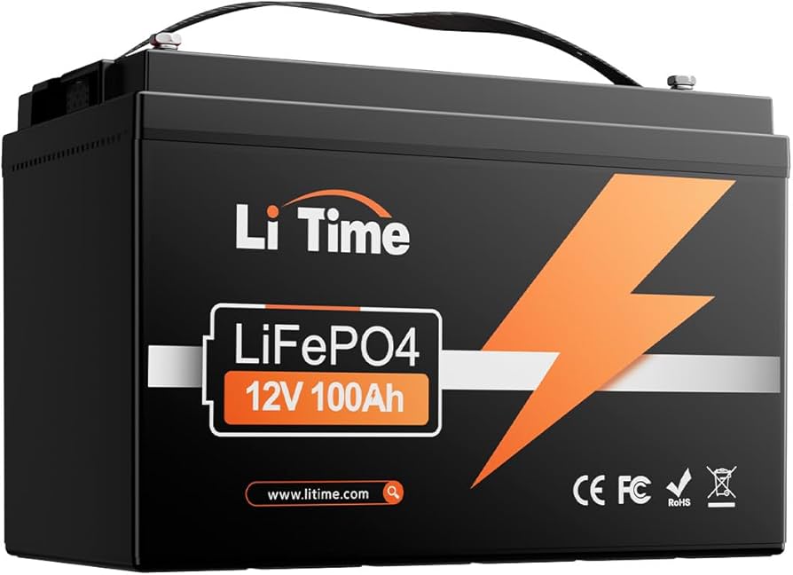 【LiTime】12V100Ah Amazon.com: LiTime 12V 100Ah Lithium LiFePO4 Battery, Group 31 RV